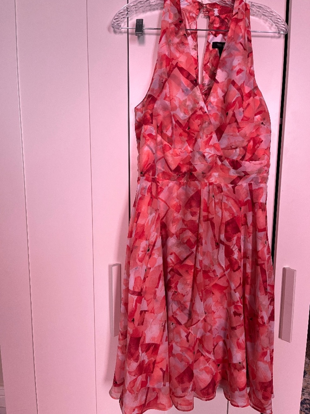 Pink patterned dress